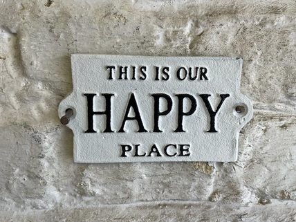 Happy place sign